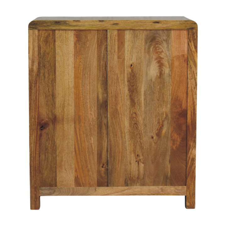 Ashcombe 3-Drawer Chest in Amber, rear view.