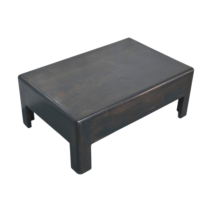 Ashcombe Block Coffee Table in Espresso, shown from above at an angle.