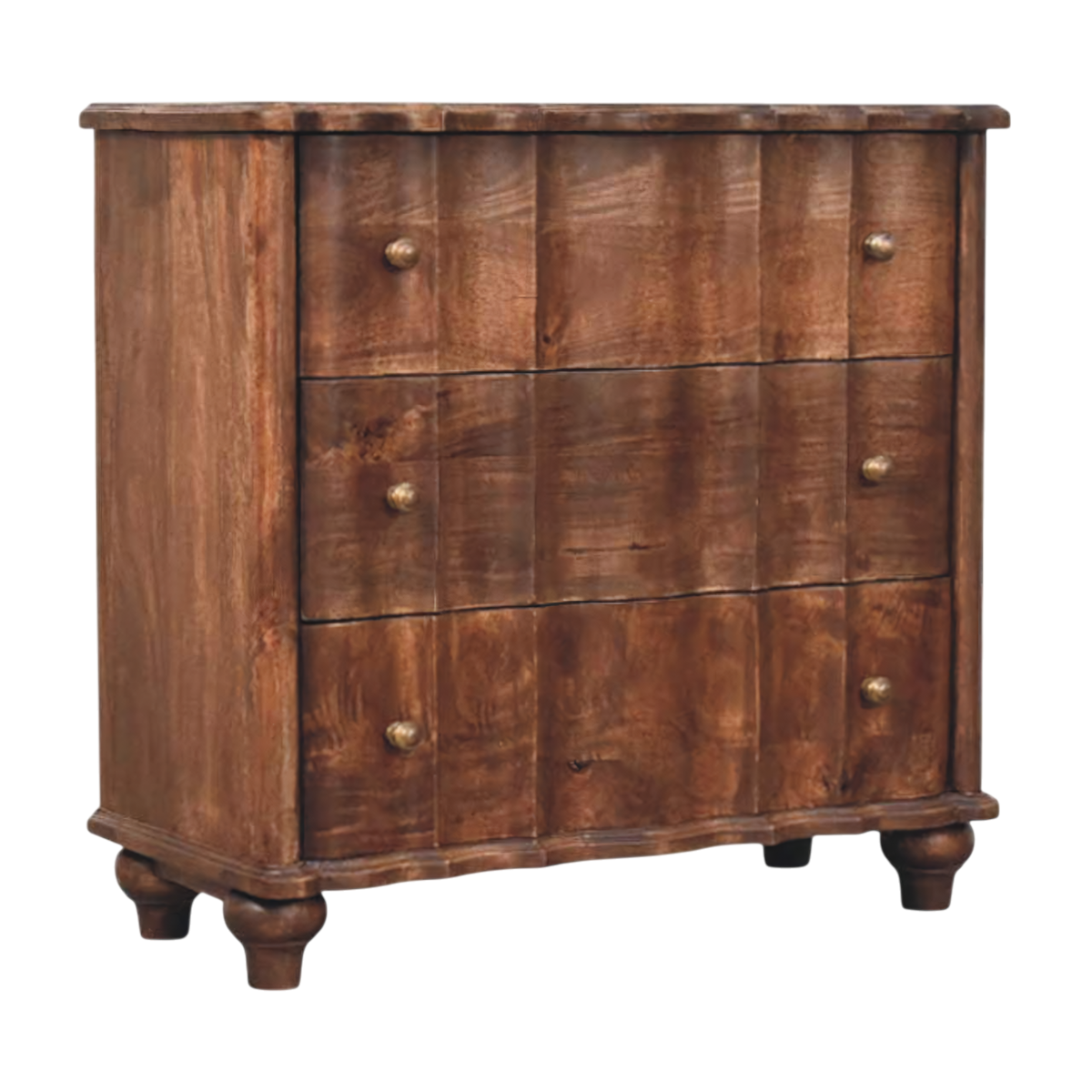 Bibury Chest-of-Drawers in Cocoa, three-quarter view showing the full profile.
