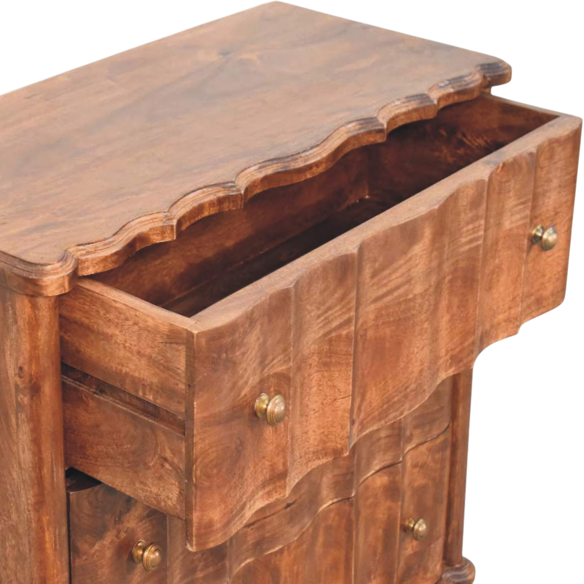 Bibury Chest-of-Drawers in Cocoa, shown with a drawer open.