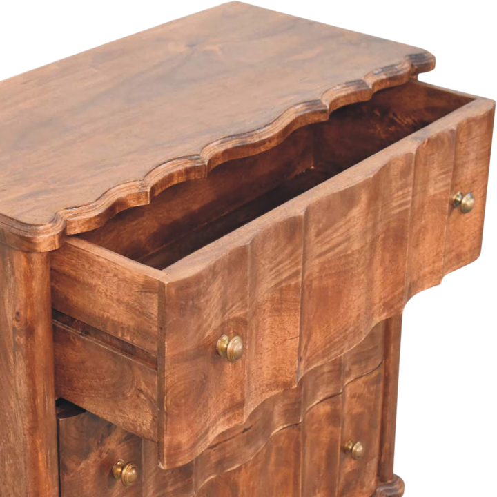 Bibury Chest-of-Drawers in Cocoa, shown with a drawer open.