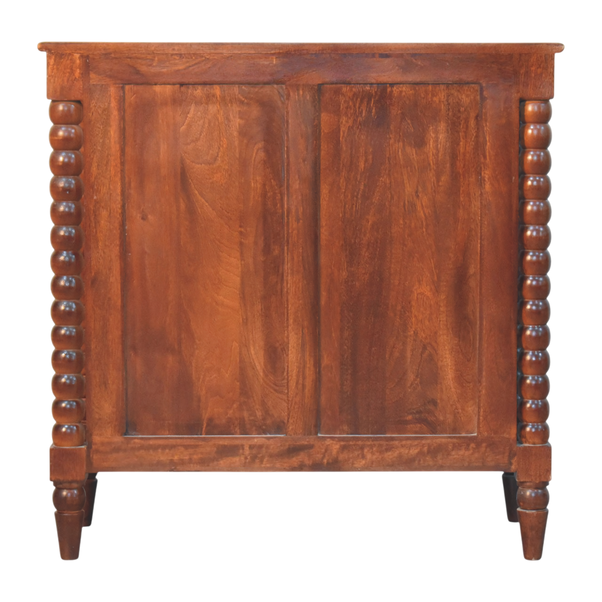 Langham 2-Door Cabinet in Claret, rear view.