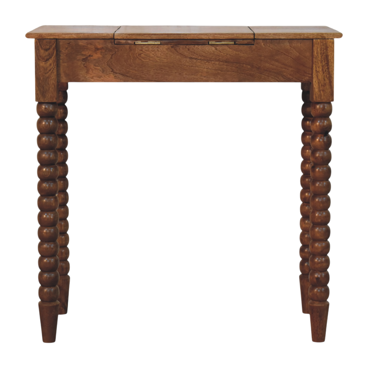 Langham Dressing Table in Amber, rear view.