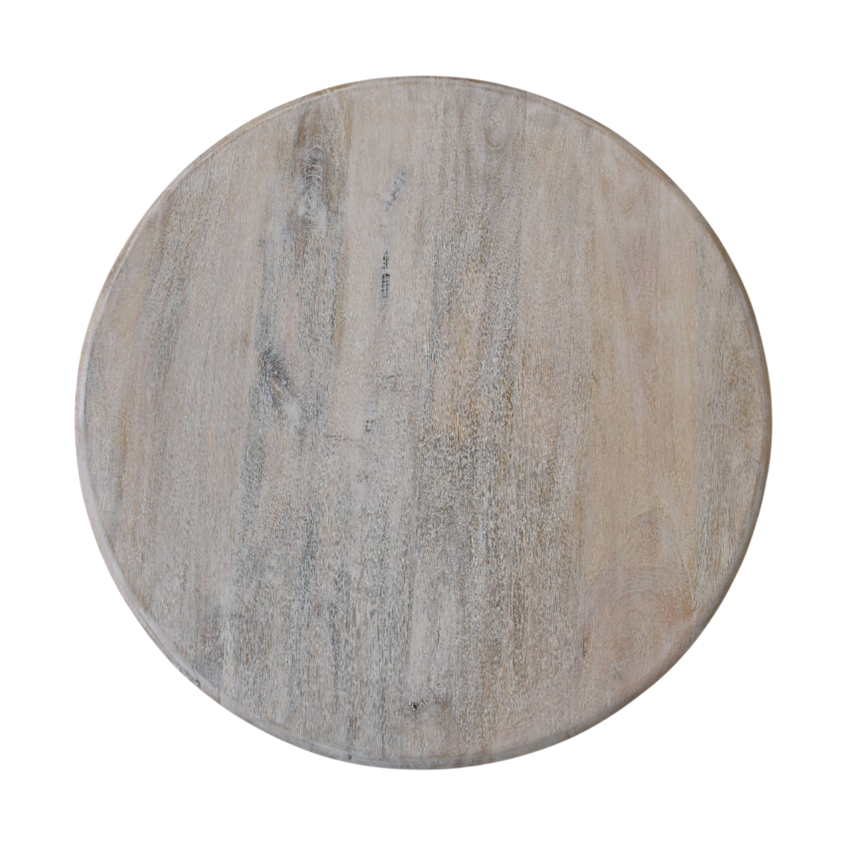 Langham Spindle Coffee Table in Driftwood, shown from above.