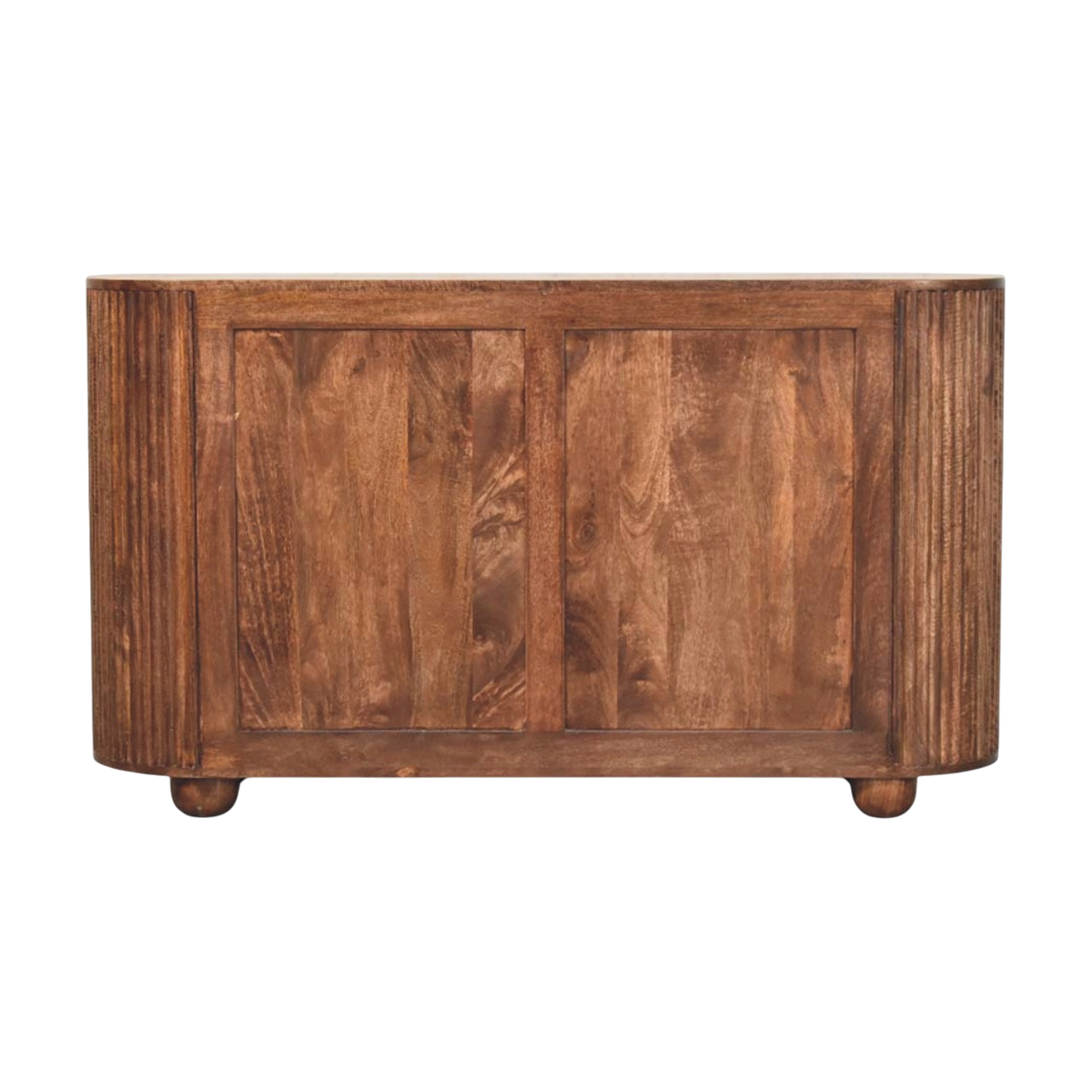 Lansdowne 6-Drawer Chest in Almond, rear view.