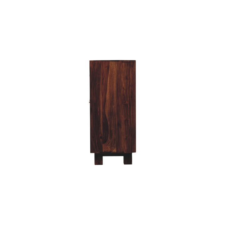 Marlow Sideboard in Chestnut, side view showing the depth.