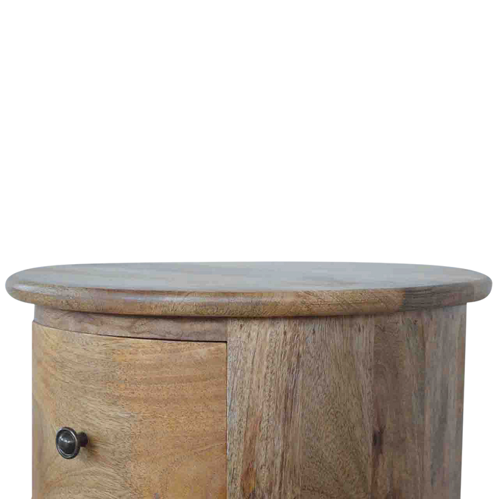 Odense 3-Drawer Drum Chest in Amber, side view showing the depth.