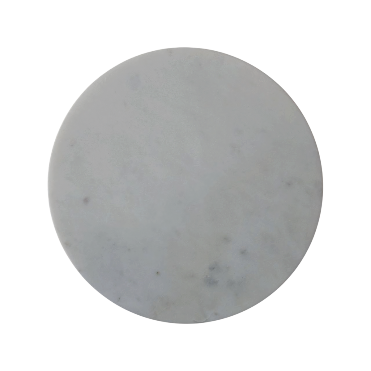 Palladio Round Marble Side Table in Amber, shown from above.