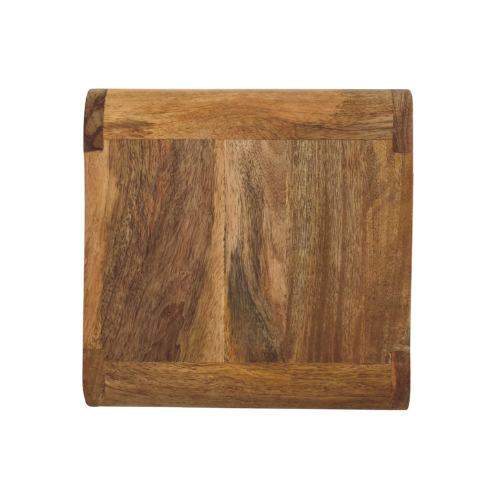 Pimlico Mini Wall-Mounted Bedside Table in Amber, side view showing the depth.