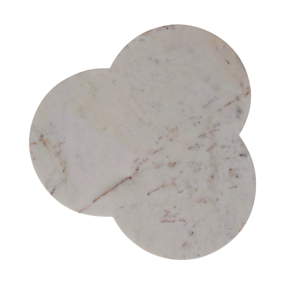 Siena Marble Coffee Table in Espresso, shown from above.