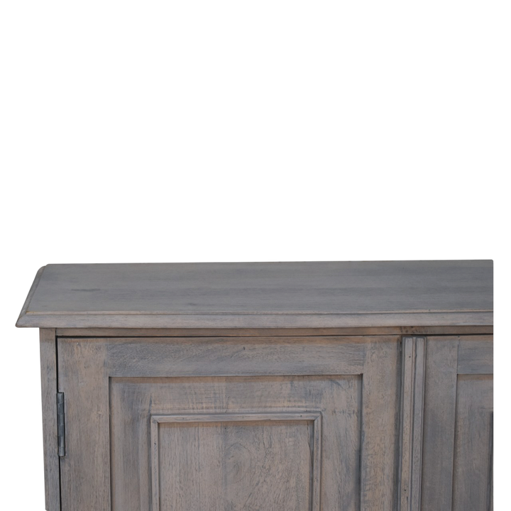 Close view of the top on the Sigtuna Country Cabinet in Stone.