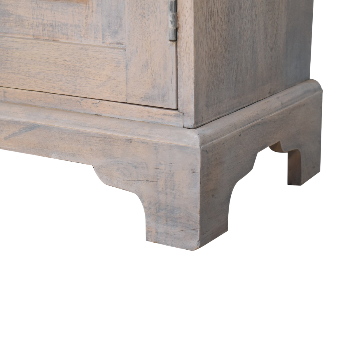 Close view of the feet on the Sigtuna Country Cabinet in Stone.