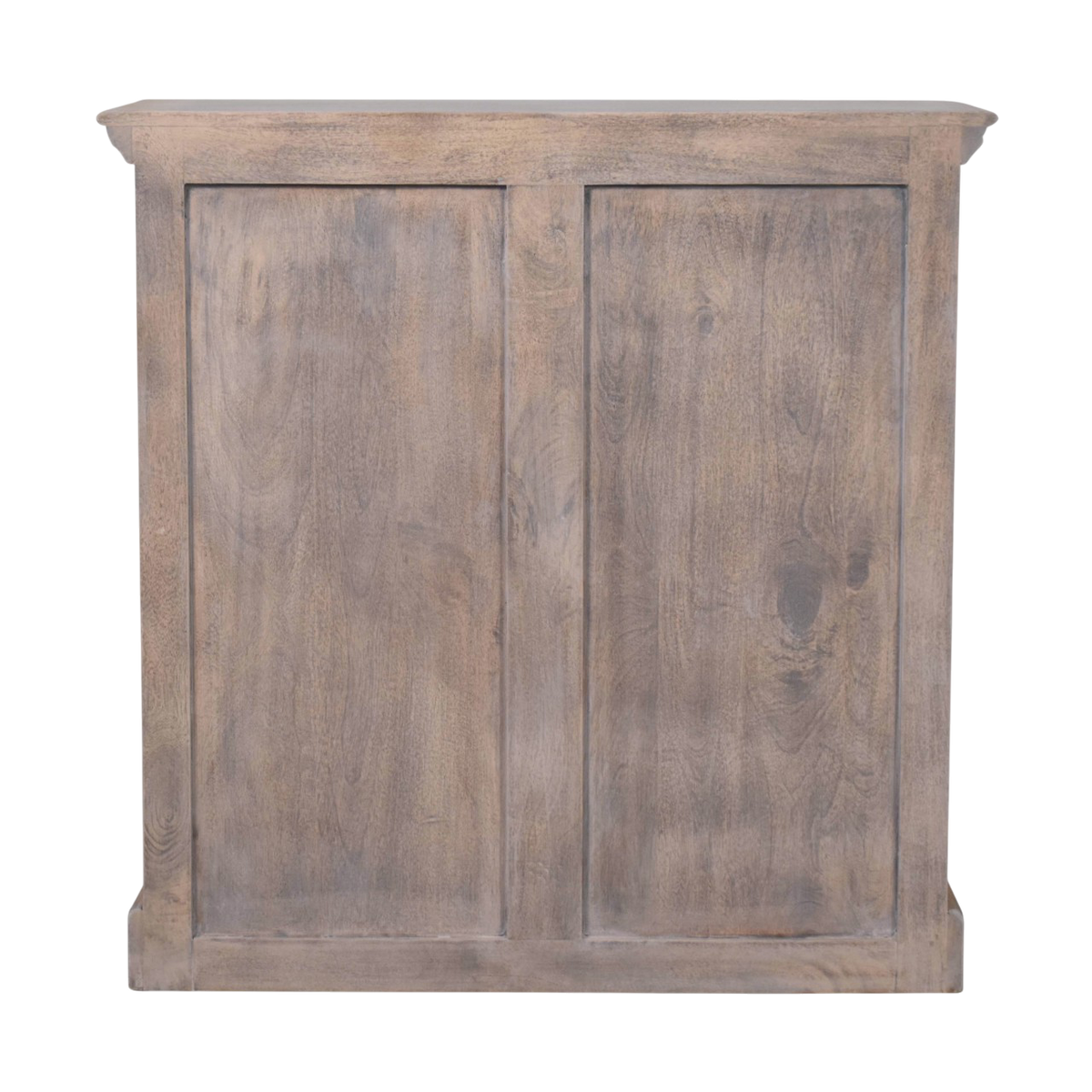 Sigtuna Glazed Cabinet in Stone, viewed from the back.