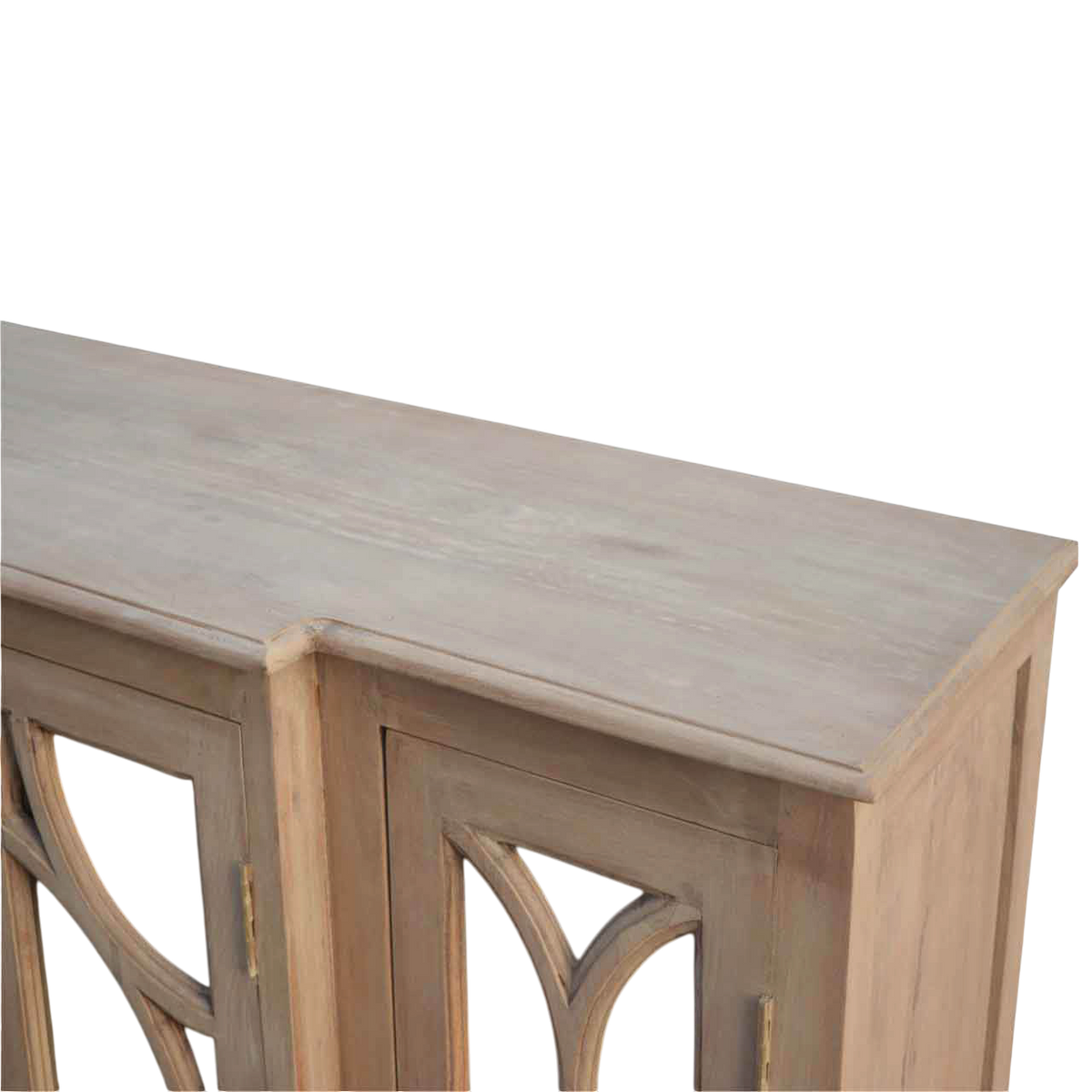 Close view of the top on the Sigtuna Glazed Media Unit in Salt.