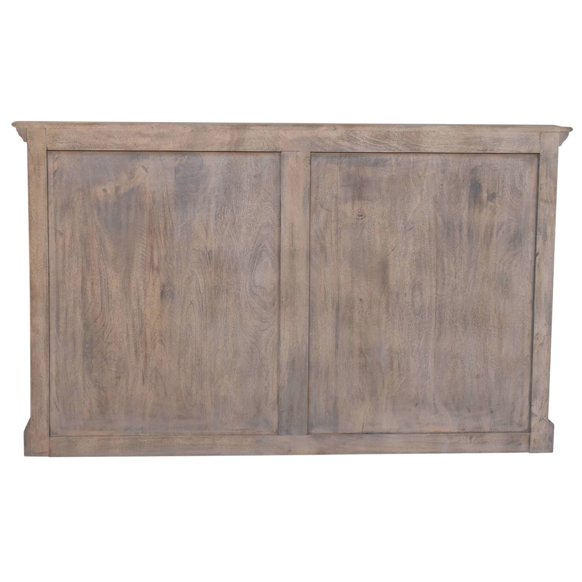 Sigtuna Glazed Sideboard in Stone, viewed from the back.
