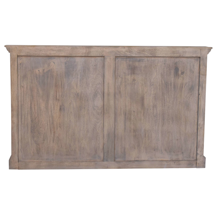 Sigtuna Glazed Sideboard in Stone, viewed from the back.