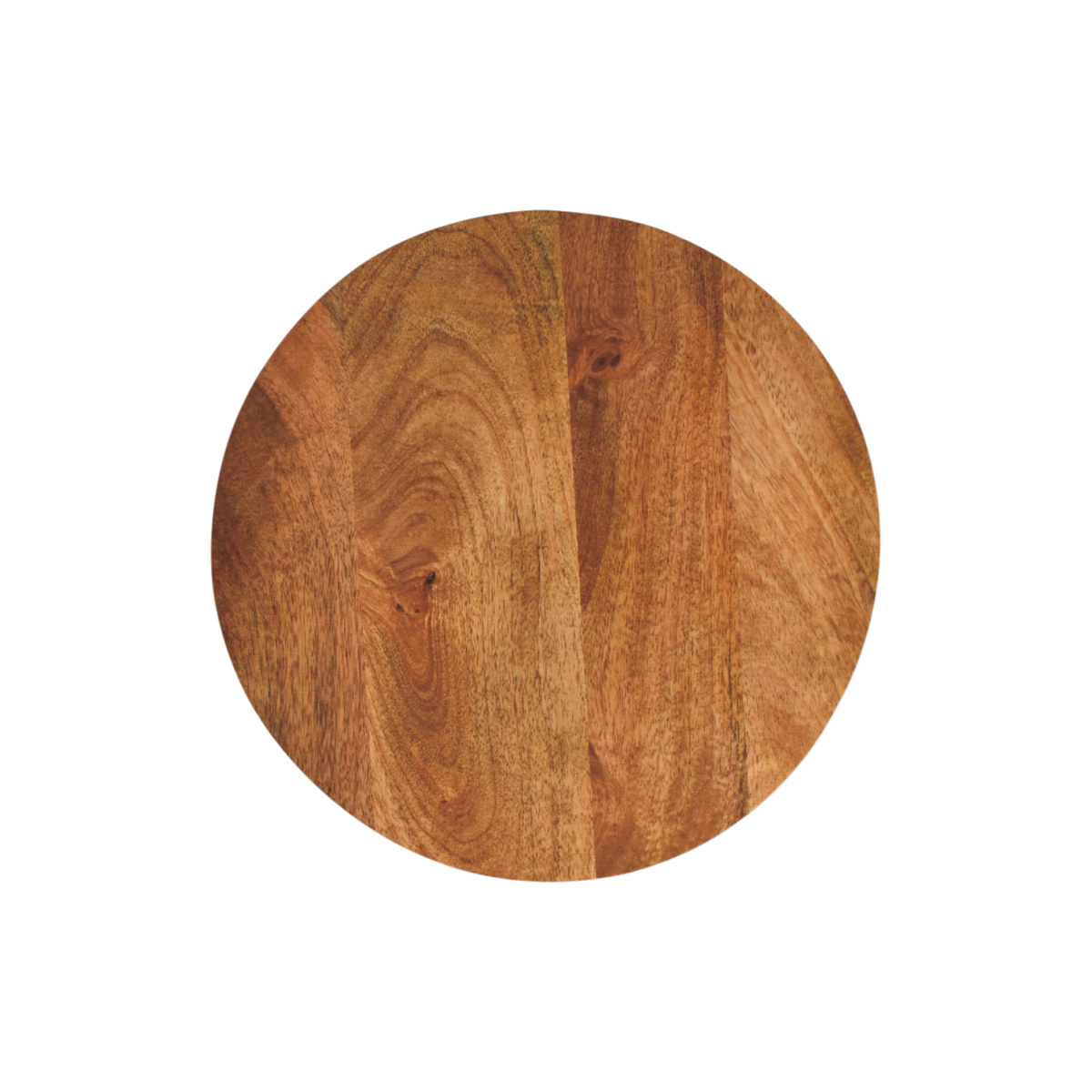Soller Pedestal Drink Table in Amber, shown from above.