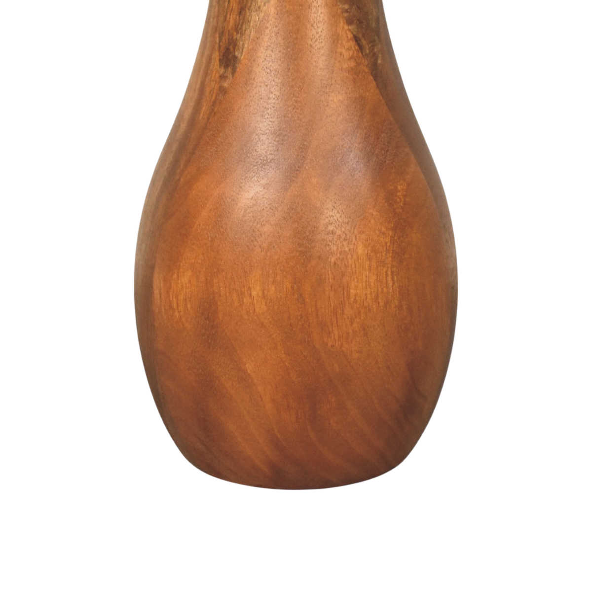 Close view of the base on the Soller Pedestal Drink Table in Amber.