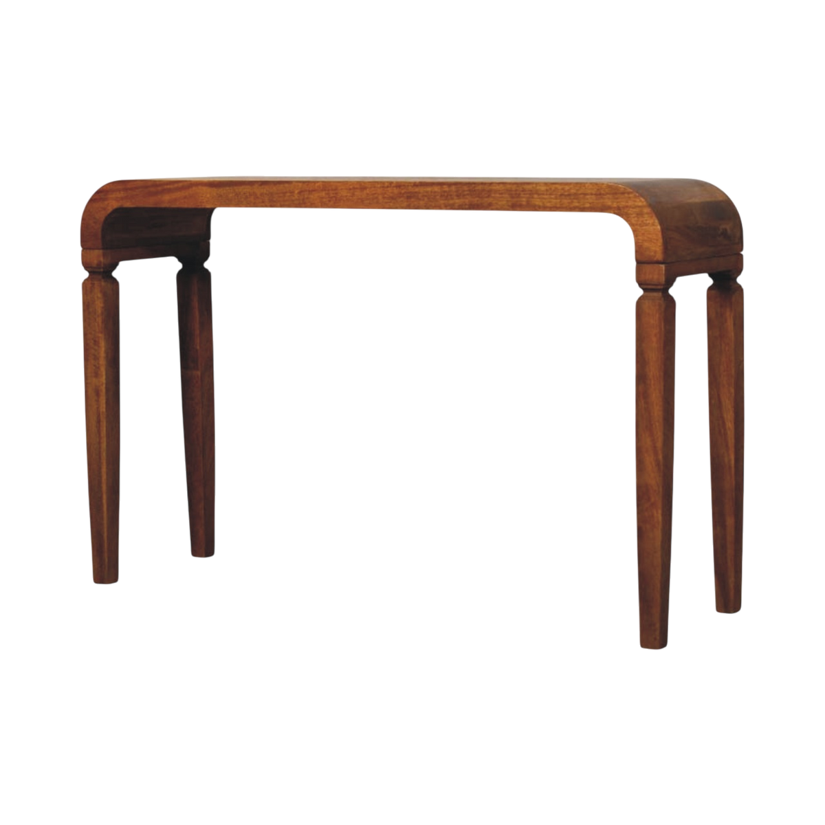 Ventnor Arch Console in Amber, three-quarter view showing the full profile.