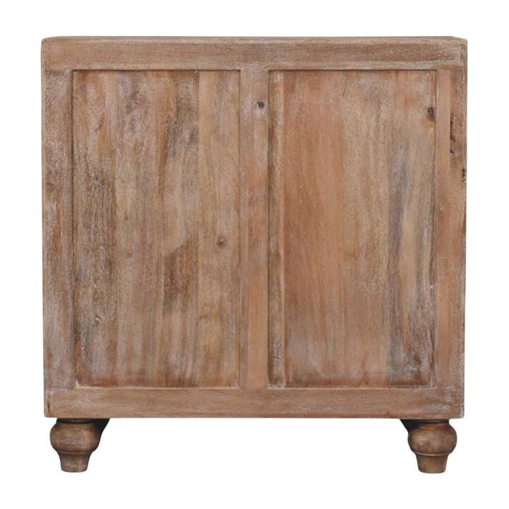 Wetherby Two-Tone Sideboard in Driftwood, rear view.