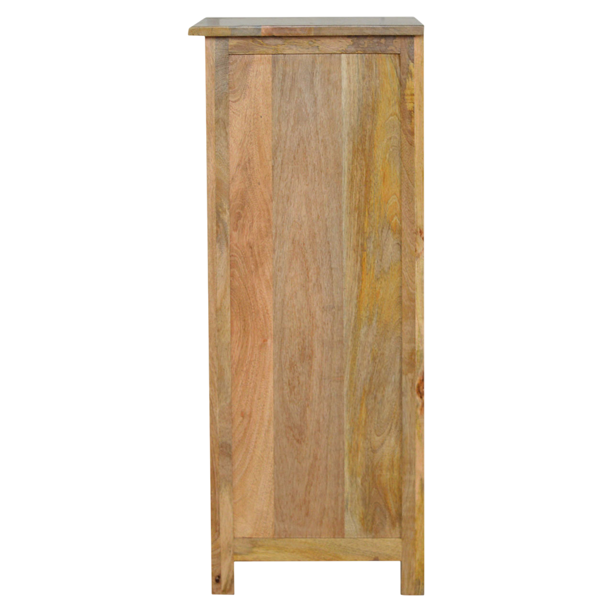 Wetherby Wine Cabinet in Amber, side view showing the depth.